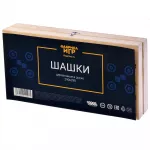Шашки деревянные в доске (290*290*23) картинка 342983 - МосИгра